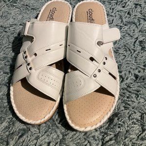 Women's Cotton Candy Slide Sandal - white / M / 9